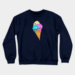 Colorful Ice Cream Monster Crewneck Sweatshirt